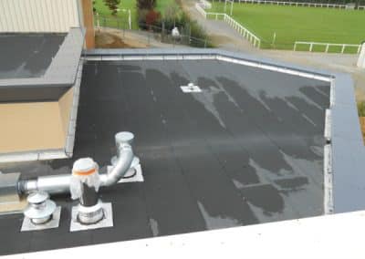 Terrasse autoprotégée sur bac en acier